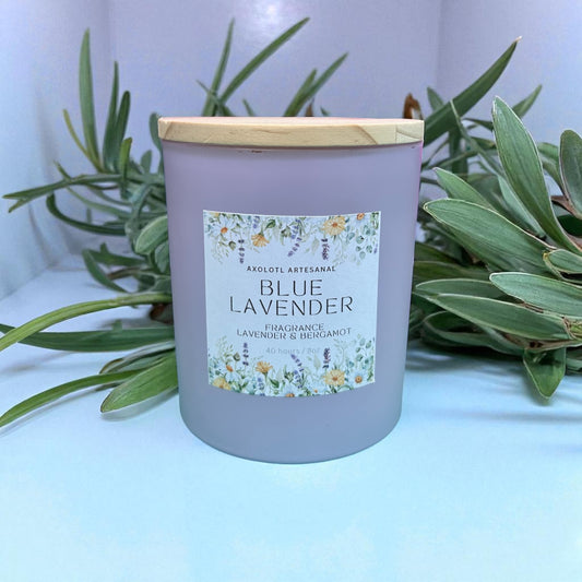 Blue Lavender Candle